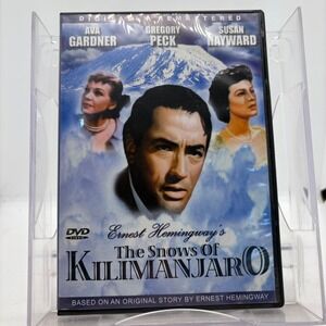 The Snows of Kilimanjaro DVD Gregory Peck Ava Gardner Digiview MV-582 Remastered